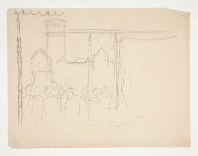 Isabella en de Hertog (studie voor .1108), uit Maat voor Maat door Edwin Austin Abbey