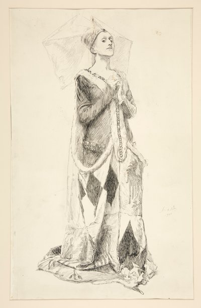 Lady Anne Nevill, uit King Richard III door Edwin Austin Abbey
