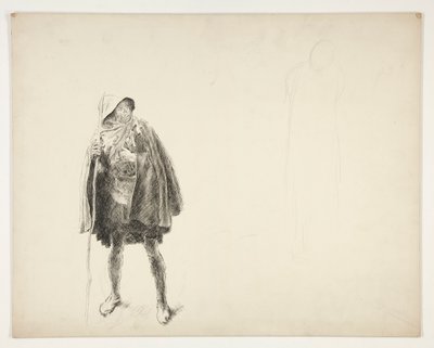 Boer, schets voor een onbekend Shakespeare-stuk door Edwin Austin Abbey