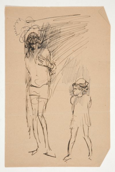 Voorlopige studie voor Liefde door Edwin Austin Abbey