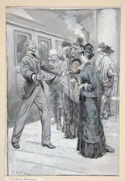 Studie voor door Edwin Austin Abbey