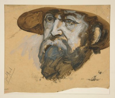 Studie voor generaal Meade: schets voor muurschildering voor het staatskapitool gebouw in Harrisburg, Pennsylvania, 1902-1911 (voltooid door John Singer Sargent) door Edwin Austin Abbey