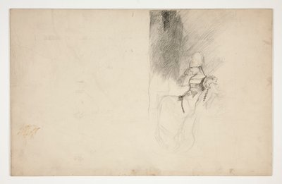 Studie voor Mariana, uit Maat voor Maat door Edwin Austin Abbey