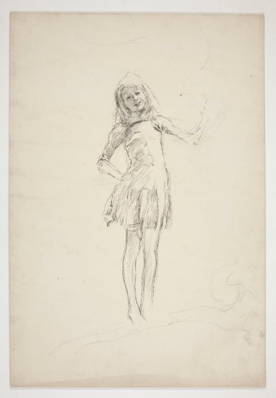 Studie voor Puck, uit Een Midzomernachtsdroom door Edwin Austin Abbey