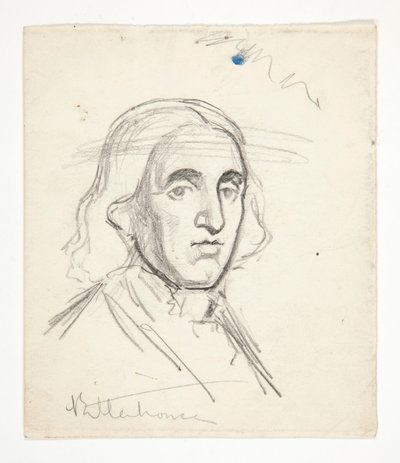 Studie voor Rittenhouse: schets voor muurschildering voor het staatskapitool in Harrisburg, Pennsylvania, 1902-1911 (voltooid door John Singer Sargent) door Edwin Austin Abbey