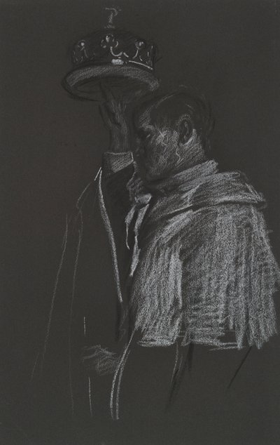 Studie van Peer voor kroning van Edward VII door Edwin Austin Abbey