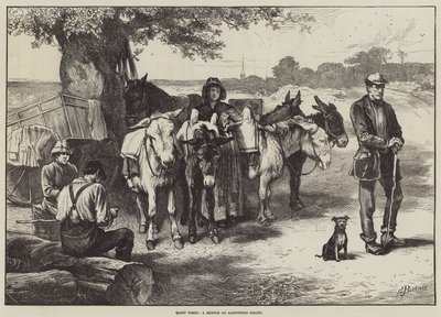 Rustige Tijden, een schets op Hampstead Heath door Edwin Buckman