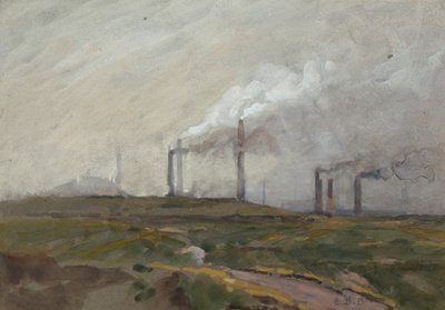 Avondlandschap door Edwin Butler Bayliss