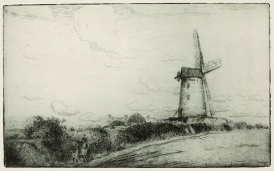De molen door Edwin Butler Bayliss