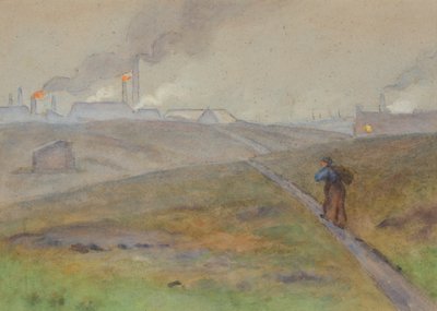 Variant van het Zwarte Land, landschap door Edwin Butler Bayliss