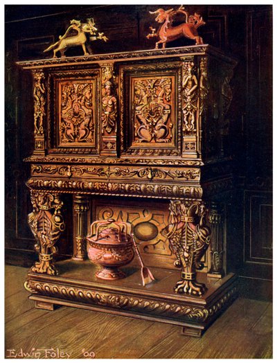 Gesneden Bourgouignon credence, 1910 door Edwin Foley