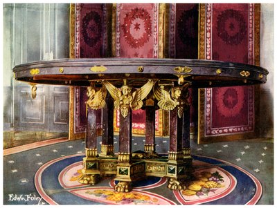Ronde Tafel en Vouwscherm door Edwin Foley