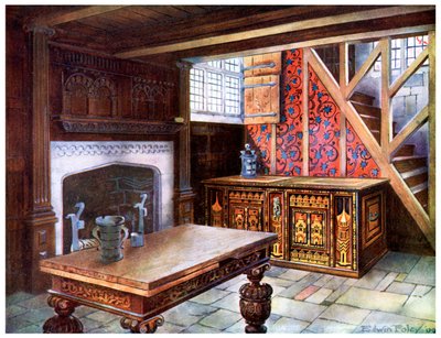 Ingelegd Nonsuch-kistje, 1910 door Edwin Foley