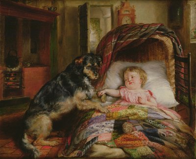 Baby Bewaken door Edwin Frederick Holt