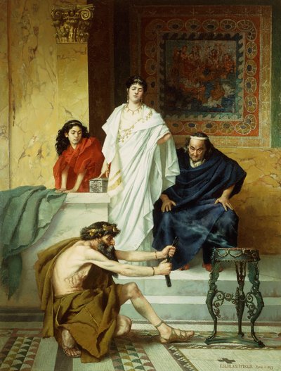 Voorbereiding op een Offer door Edwin Howland Blashfield