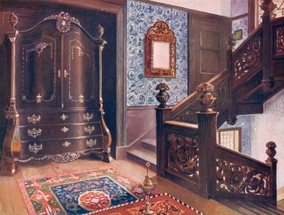 Gesneden Walnoten Bombe Armoire met Gejaagde Monturen door Edwin John Foley
