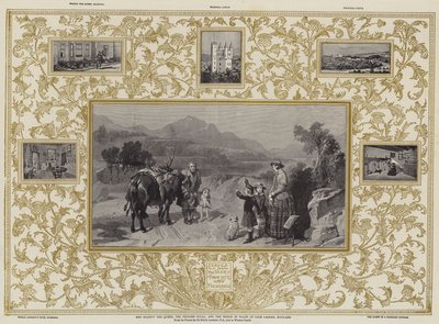 Hare Majesteit de Koningin, de Prinses Royal en de Prins van Wales bij Loch Laggan, Schotland door Edwin Landseer
