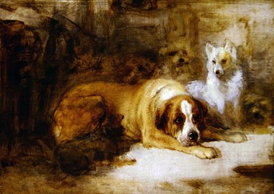 Studie van Honden door Edwin Landseer