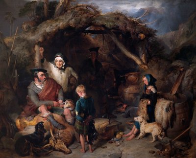 De Illegale Hoogland Whisky Stokerij, c.1829 door Edwin Landseer
