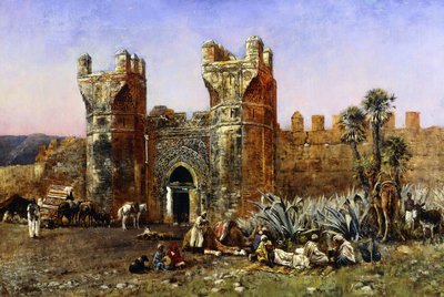 Bij de poort van Shelah, verleden en heden, c.1878 door Edwin Lord Weeks