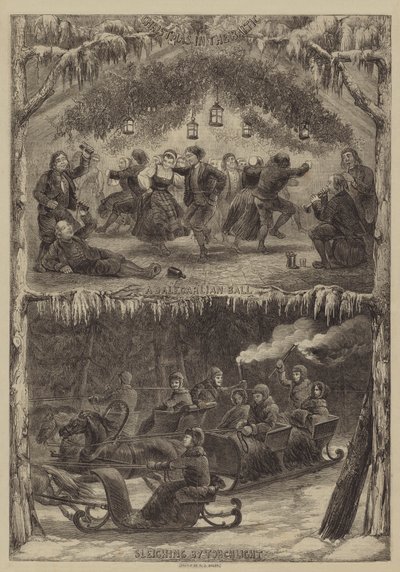 Kerstmis in de Oostzee door Edwin Thomas Dolby