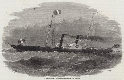 De Alliantie Southampton en Havre Mail Stoomboot door Edwin Weedon