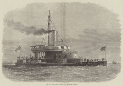 Het nieuwe torpedoschip Glatton, voor havenverdediging door Edwin Weedon