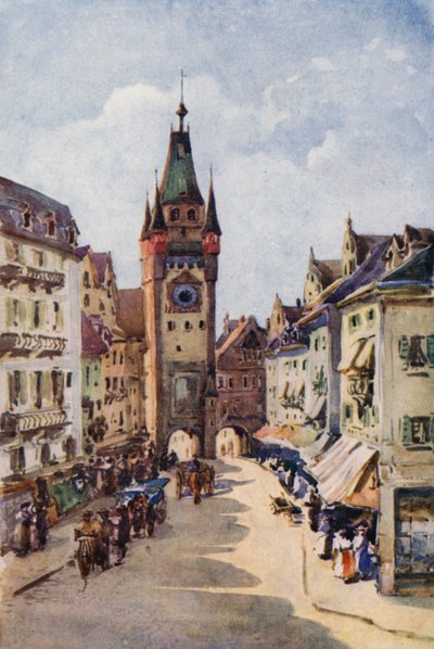De Rijn: Oude Toren, Freiburg-im-Breisgau door Effie Jardine