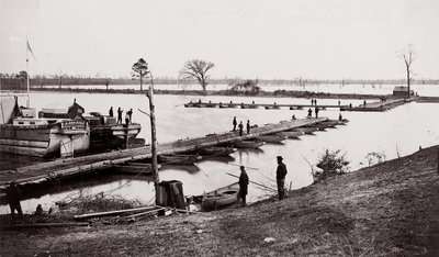 Pontonbrug door Egbert Guy Fowx