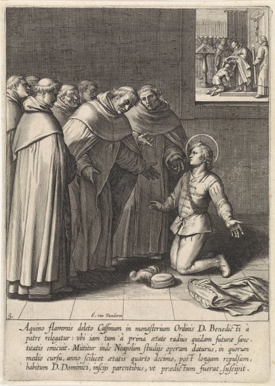 Thomas van Aquino treedt toe tot de Dominicanenorde door Egbert van Panderen