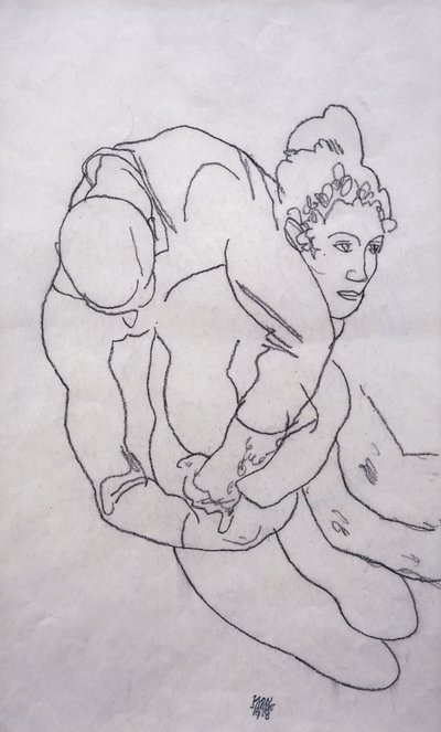 Omhelzing door Egon Schiele