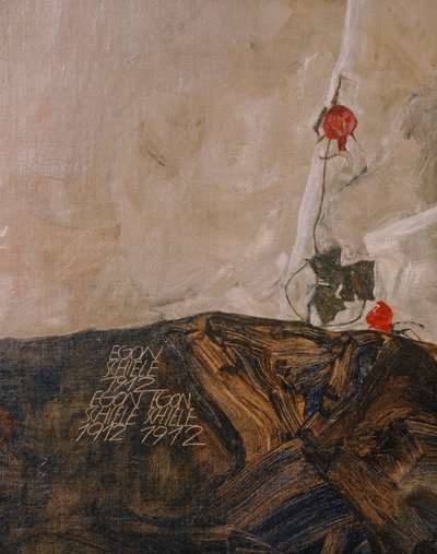 Die Eremiten (olieverf op doek) door Egon Schiele