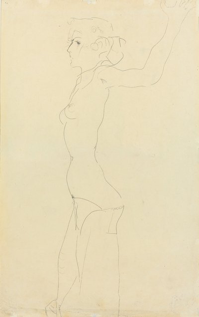Vrouwelijk naakt, 1911 door Egon Schiele