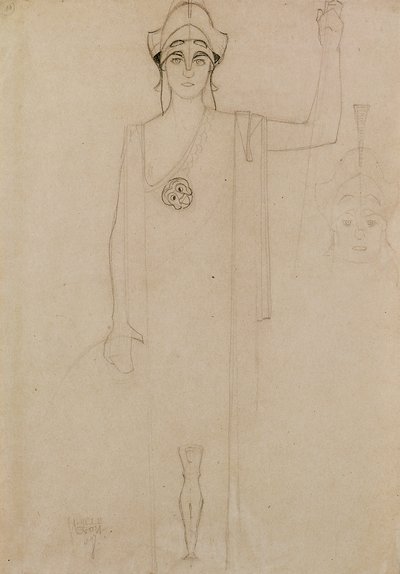 Pallas Athena door Egon Schiele