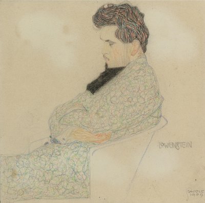 Portret van de componist Arthur Löwenstein door Egon Schiele