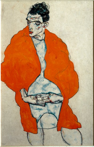 Zelfportret door Egon Schiele