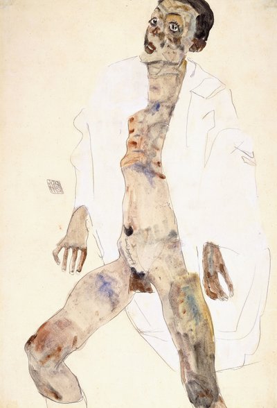 Staande man door Egon Schiele