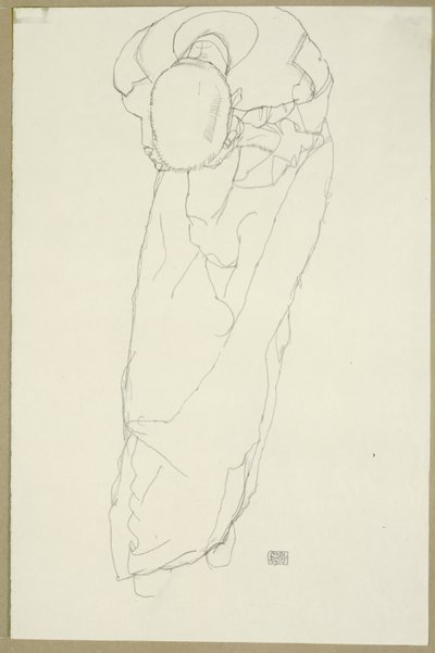 De monnik door Egon Schiele