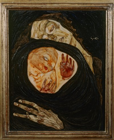 Dode moeder I door Egon Schiele