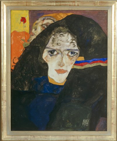 Rouwende vrouw door Egon Schiele