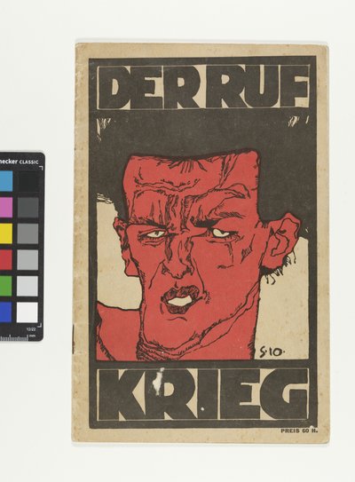 Zeitschrift "Der Ruf" - Sonderheft "Krieg" door Egon Schiele
