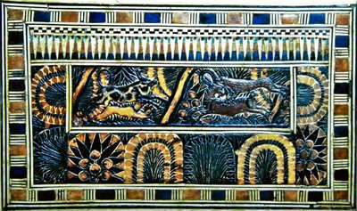 Koffer, uit het Graf van Toetanchamon door Egyptian 18th Dynasty
