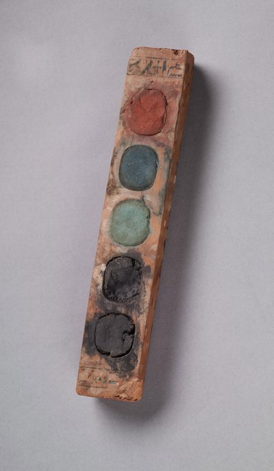 Verfdoos van Vizier Amenemope, Nieuwe Koninkrijk, c.1427-1401 v.Chr. door Egyptian 18th Dynasty