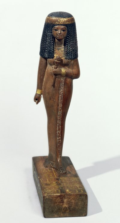 Standbeeld van de Dame Nay door Egyptian 18th Dynasty