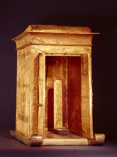 De Gouden Schrijn van Toetanchamon (ca. 1370-1352 v.Chr.) Nieuwe Koninkrijk door Egyptian 18th Dynasty