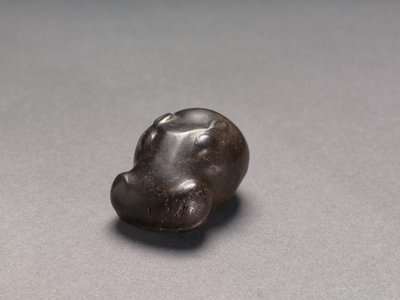 Gewicht in de vorm van een nijlpaardkop, ca. 1540-1296 v.Chr. door Egyptian 18th Dynasty