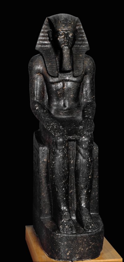 Diorieten beeld van farao Ramses II ... door Egyptian 19th Dynasty