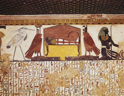 Egypte, Luxor, Oud Thebe, Vallei der Koninginnen, Graf van Nerfertari door Egyptian 19th Dynasty