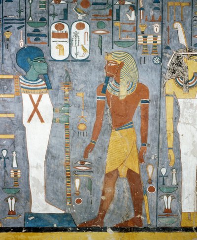 Maat, Ramses I, Ptah en Osiris