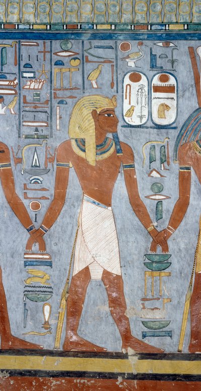 Mannelijke figuur, detail van fresco